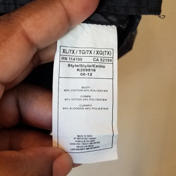 Quik Silver Boys Long Sleeved Button Down size 7x - Picture 3 of 4